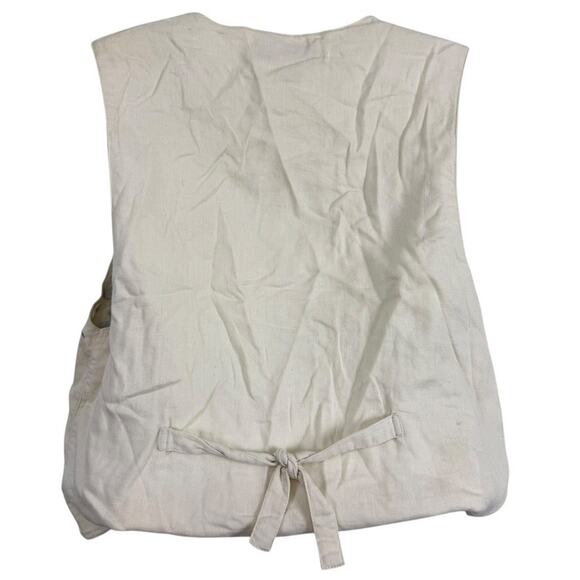 Summit Hill Womens Embroidered Vintage Floral Vest Ivory Womens 90ss sz M - Picture 14 of 16